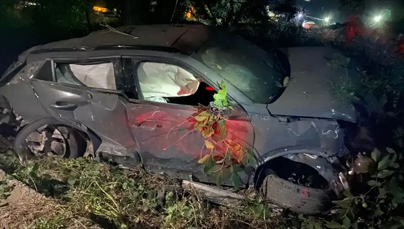 Alkollü Sürücünün Takla Attığı Kaza, Araba Hurdaya Döndü!
