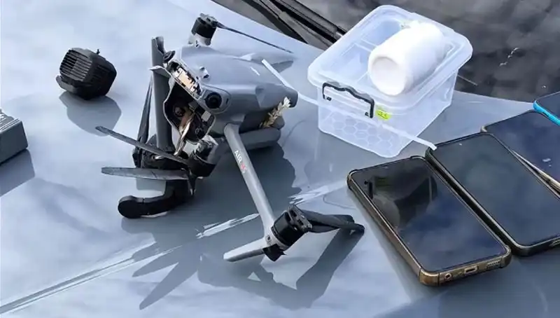 Uyuşturucu Sevkıyatı Yapan Drone, Güvenlik Güçlerince Vurularak Düşürüldü