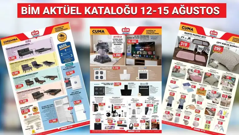 BİM 12-15 Ağustos Aktüel Kataloğu: Alışverişte Yeni Sürprizler Sizi Bekliyor!