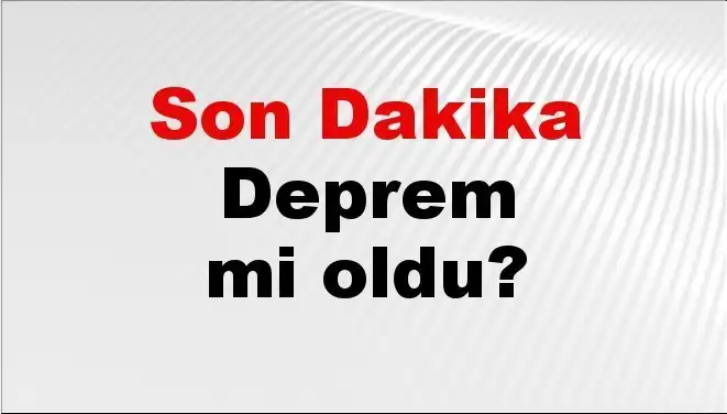 Kütahya'da Son Dakika Deprem Gelişmeleri: Merakla Bekleniyor!